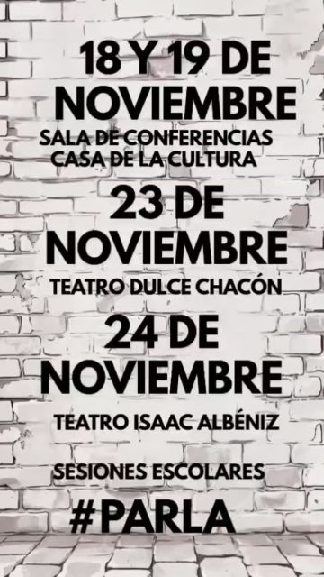 Llega «Que pare la música», teatro participativo para fomentar el pensamiento crítico, la igualdad, el respeto y la convivencia (de 6.º de Primaria a 3.º de E.S.O.)

📍 Fechas y espacios en Parla:
18 y 19 de noviembre · Sala de Conferencias (Casa de la Cultura)
23 de noviembre · Teatro Dulce Chacón
24 de noviembre · Teatro Isaac Albéniz
(PROGRAMA ARTE PARA APRENDER 25/26)

¿Tu cole o instituto no está en Parla? ¡Nos desplazamos a tu centro o teatro!
Pídenos información o reserva plaza:

📩 laislaamarilla@gmail.com

#QuePareLaMúsica #LaIslaAmarilla #TeatroEducativo #Parla #EducaciónEnValores